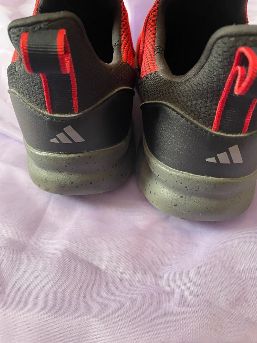 adidas Red and Black Performance Running Shoes - Picture 3 of 7